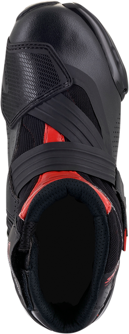 Alpinestars SMX1-R V2 Motorcycle Boots - Black/Red, US 12.5 / EU 48 (Part #2224021-13-48)