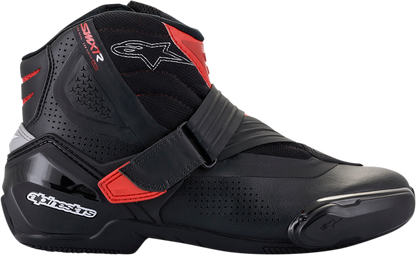 Alpinestars SMX1-R V2 Motorcycle Boots - Black/Red, US 11.5 / EU 46, Part Number 2224021-13-46