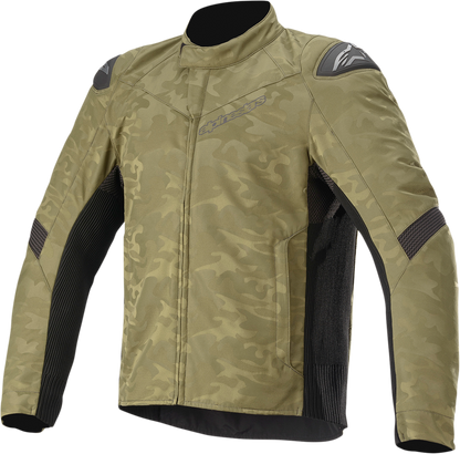 Alpinestars T SP-5 Rideknit® Motorcycle Jacket - Military Green & Camo Black, Size Small