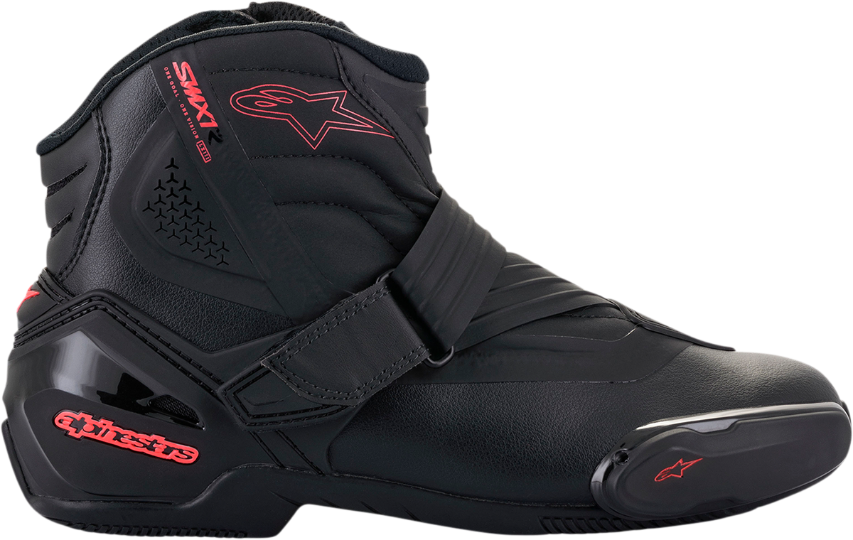 Alpinestars Stella SMX-1R V2 Women’s Motorcycle Boots - Black and Pink, US 5 / EU 36