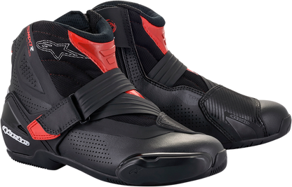 Alpinestars SMX1-R V2 Motorcycle Boots - Black/Red US 10.5 / EU 45, Part 2224021-13-45