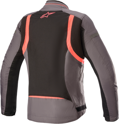Alpinestars Stella T-Kira v2 Air Jacket - Tar Gray/Black/Diva Pink, Size XL