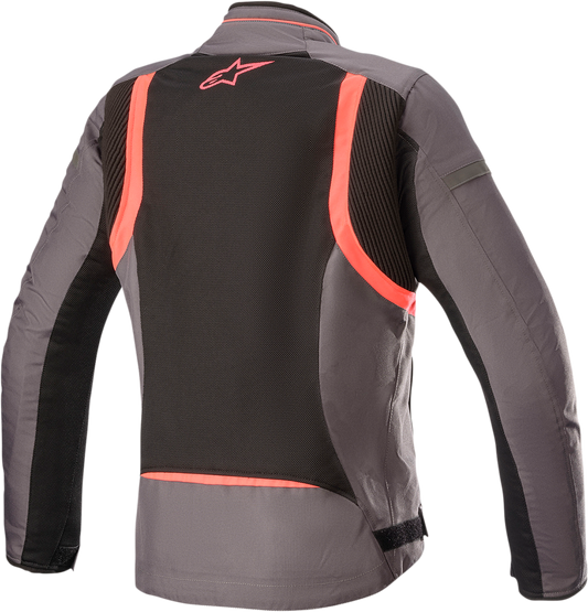 Alpinestars Stella T-Kira v2 Air Jacket - Tar Gray/Black/Diva Pink, Size XL