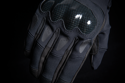 ICON Stormhawk™ Gloves - Black Medium, Model 3301-3966 - Three-Season Motorcycle Riding Gloves