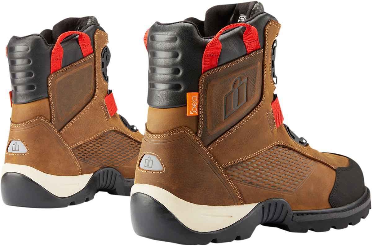 ICON Stormhawk Boots - Brown, Size 7, Part 3403-1161