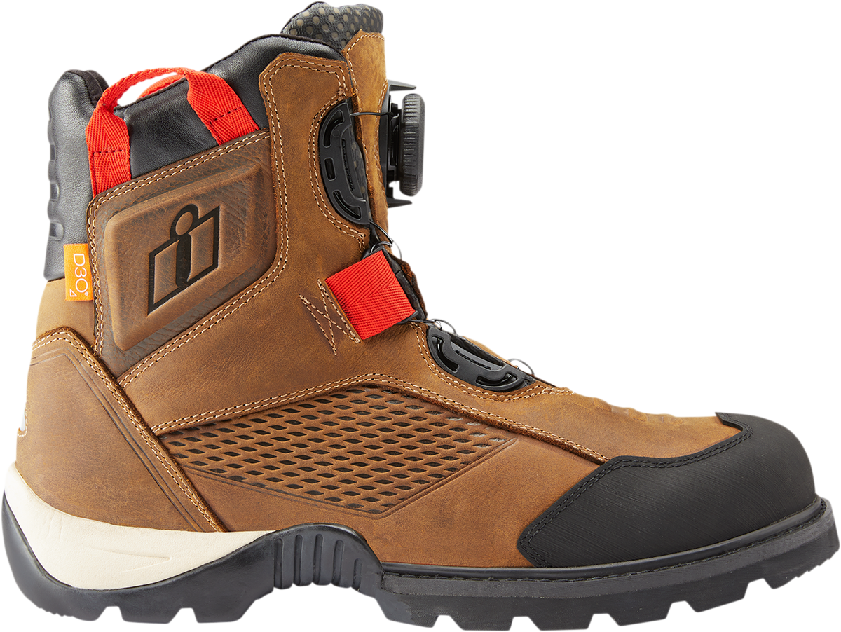 ICON Stormhawk Boots - Brown, Size 7, Part 3403-1161