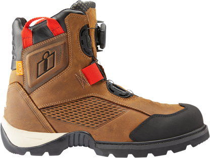 ICON Stormhawk Boots - Brown, Size 7, Part 3403-1161