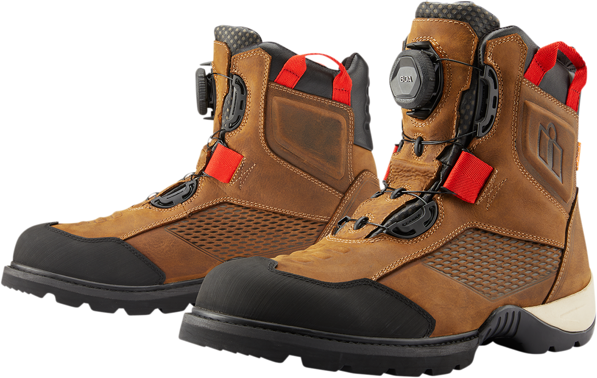ICON Stormhawk Boots - Brown, Size 7, Part 3403-1161