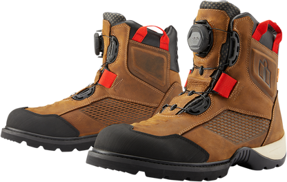 ICON Stormhawk Boots - Brown, Size 7, Part 3403-1161