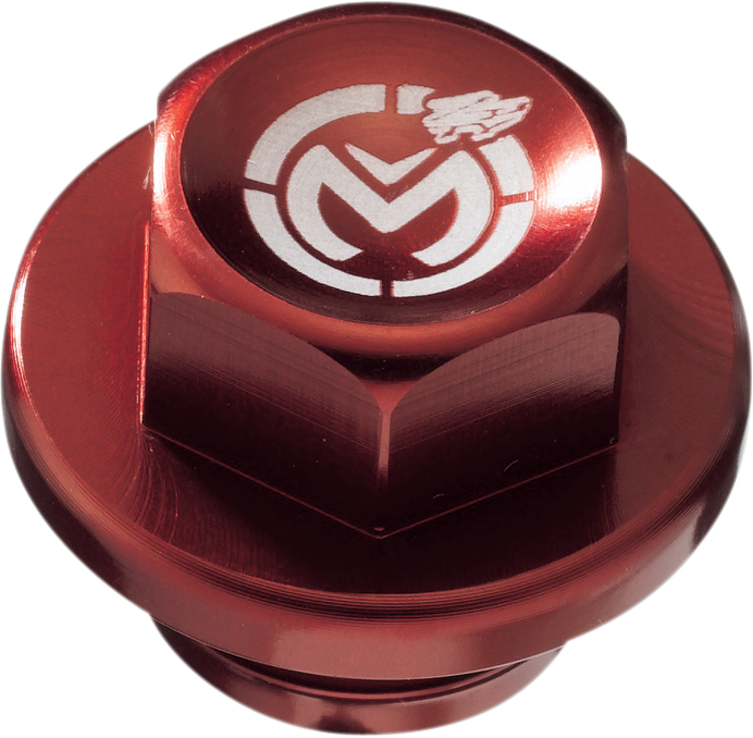 Moose Offroad Magnetic Float Bowl Drain Plug DP117 for Keihin Carburetors - Red Anodized Aluminum