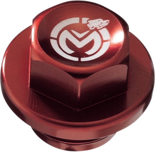 Moose Offroad Magnetic Float Bowl Drain Plug DP117 for Keihin Carburetors - Red Anodized Aluminum