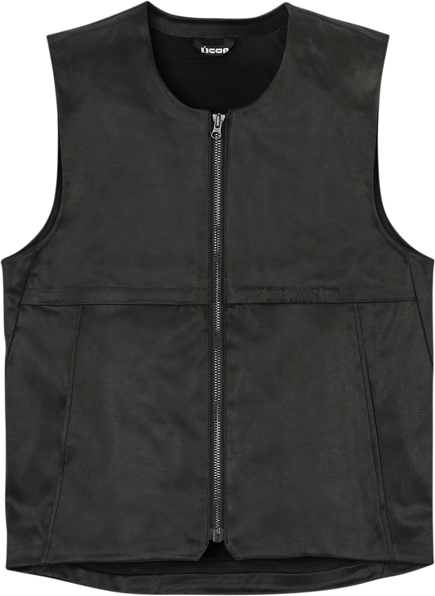 ICON Backlot Vest in Black (Part No. 2830-0571) - Relaxed Fit with Synthetic Chassis