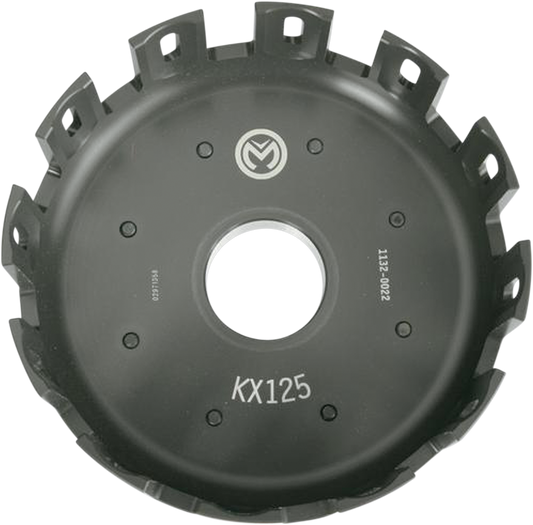 Moose Offroad KX125 M029 Clutch Basket with Cushions - Precision Machined Aluminum for Enhanced Performance