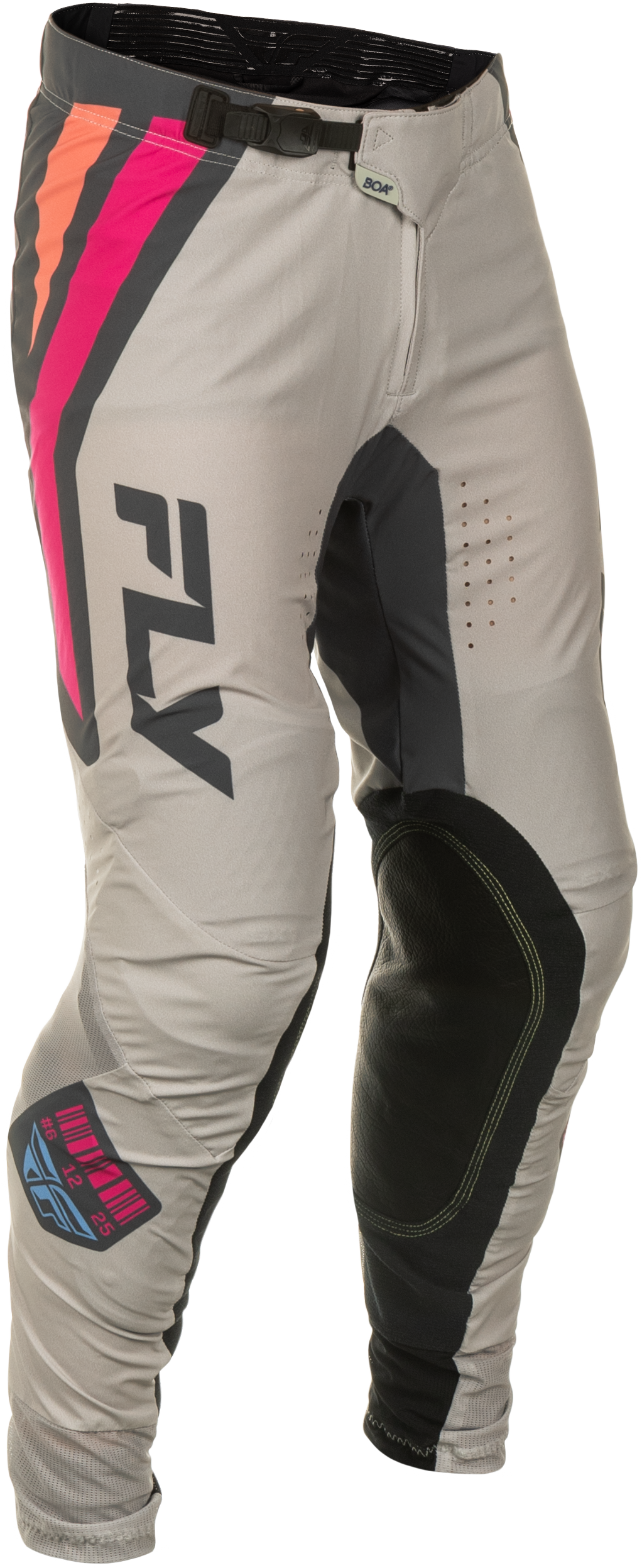 Fly Racing Lite Vice Pants Light Grey/Pink/Coral Size 30