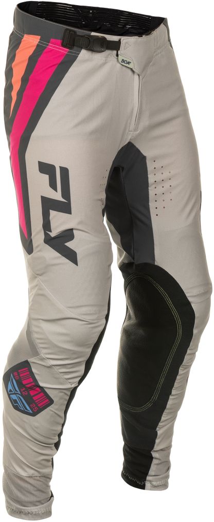 Fly Racing Lite Vice Pants Light Grey/Pink/Coral Size 30