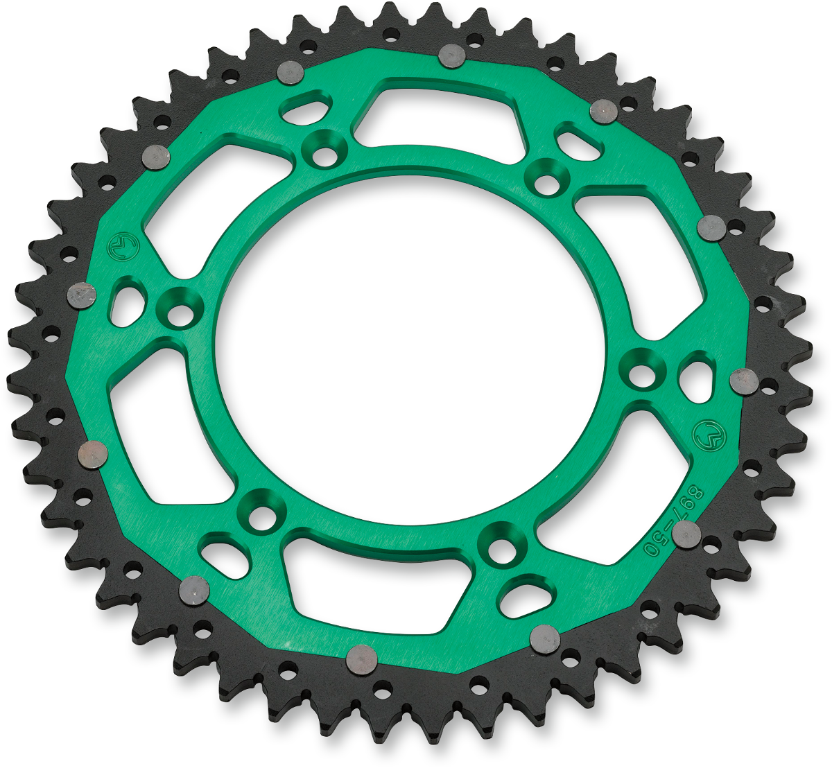MOOSE OFFROAD Dual Sprocket 52 Tooth Green for Kawasaki/Suzuki 1210-460-52-15X