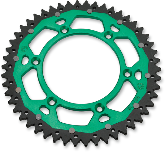MOOSE OFFROAD Dual Sprocket 52 Tooth Green for Kawasaki/Suzuki 1210-460-52-15X