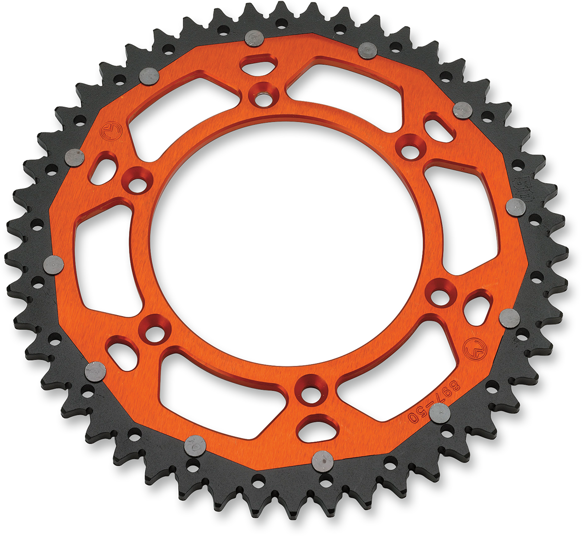 MOOSE OFFROAD 49-Tooth Dual Sprocket for Husqvarna, Husaberg, and KTM - Orange (Part #1210-897-49-14X)