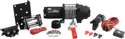 ALL BALLS 4500 LB Wire Winch with 4 Bolt Mounting - Model 431-01025