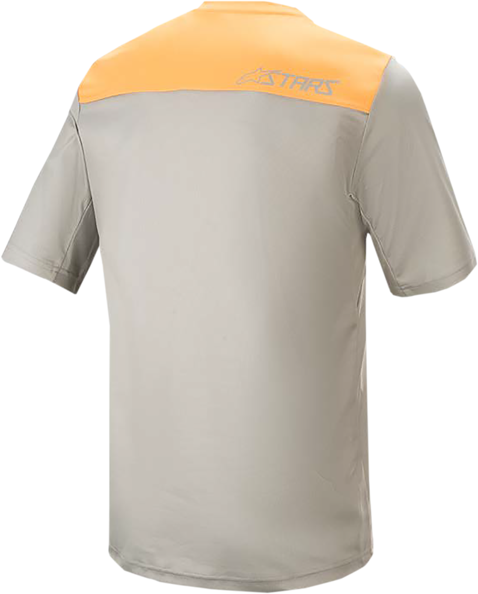 Alpinestars Drop 4.0 Short-Sleeve Jersey XL by Alpinestars - Gray Steel and Tangerine, Part Number 1766220-6004-XL
