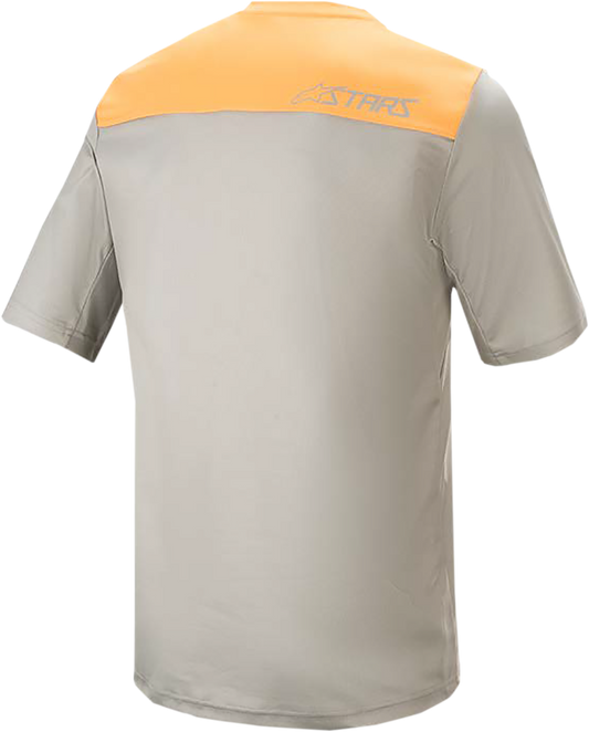 Alpinestars Drop 4.0 Short-Sleeve Jersey XL by Alpinestars - Gray Steel and Tangerine, Part Number 1766220-6004-XL