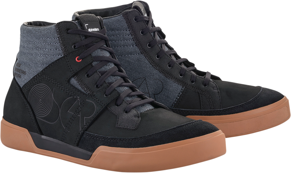 Alpinestars Grange Shoes Black/Mood Indigo US 8 - Versatile Urban Riding Footwear