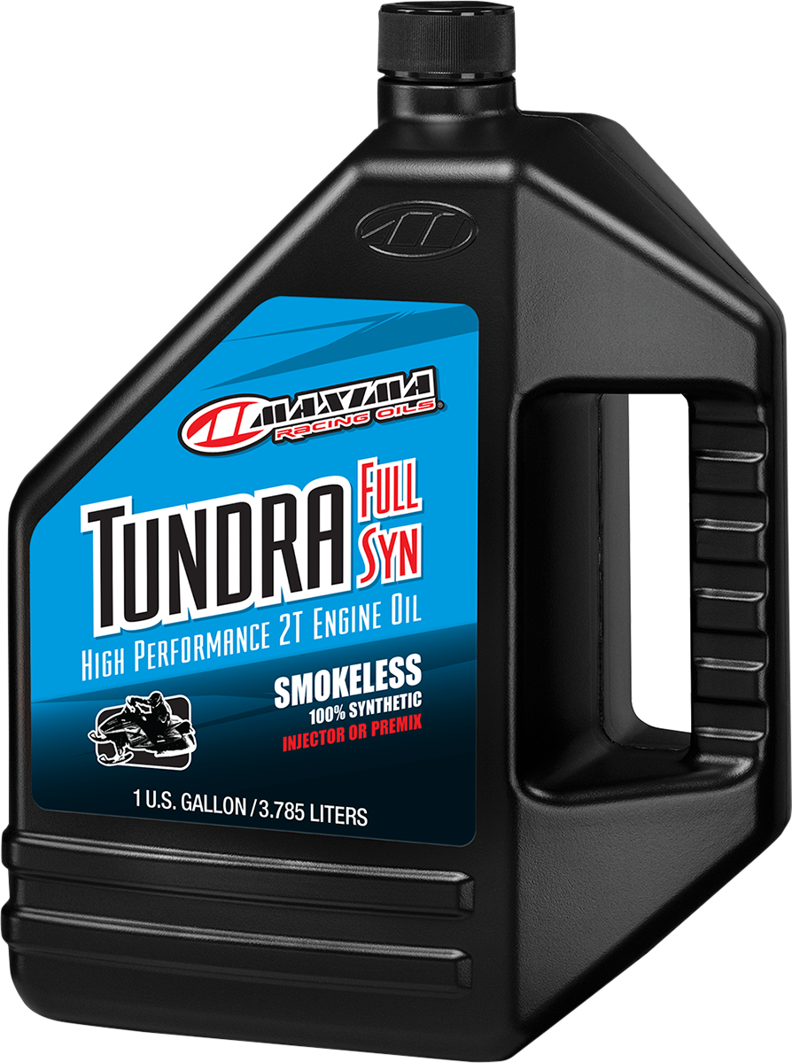 MAXIMA RACING OIL Tundra Full-Synthetic 2T Engine Oil – 1 Gallon for Cold Climate Snowmobiles
