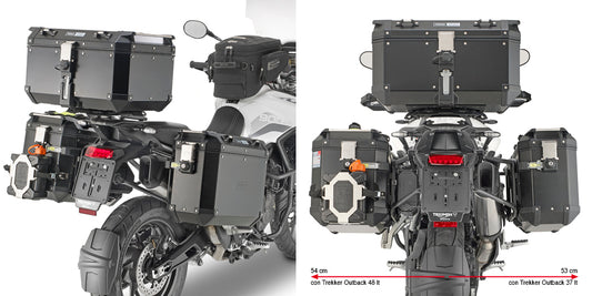 GIVI PLO6425CAM Side Case Hardware for One Fit Cam Tri - Aluminum Construction with Thermal Flask