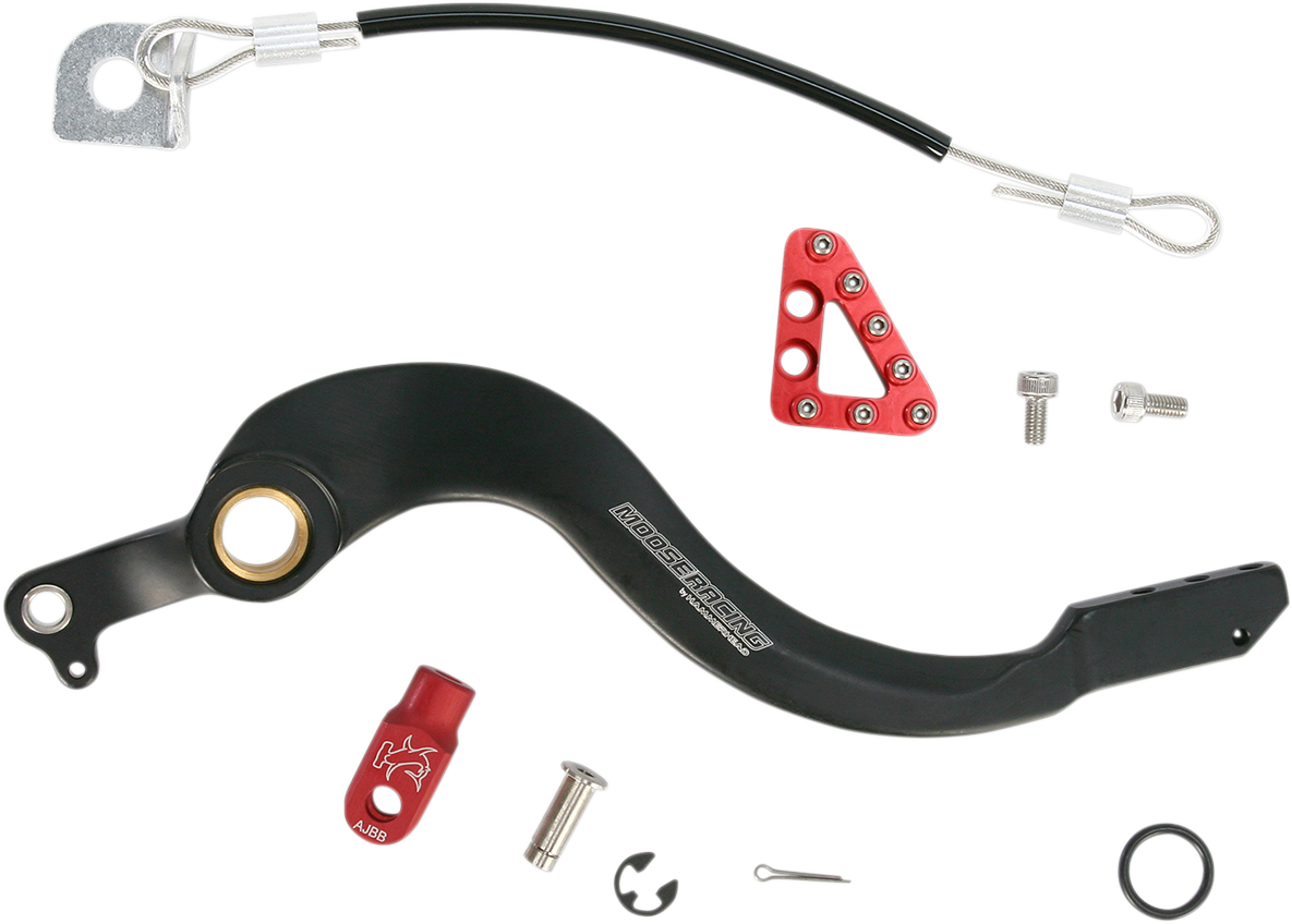 Moose Offroad Honda Brake Pedal - Red - Part #82-0106-21-11