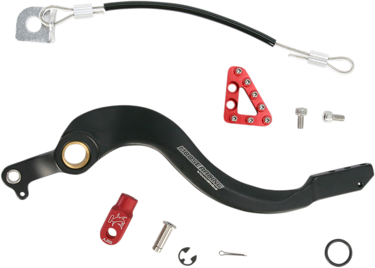 Moose Offroad Honda Brake Pedal - Red - Part #82-0106-21-11