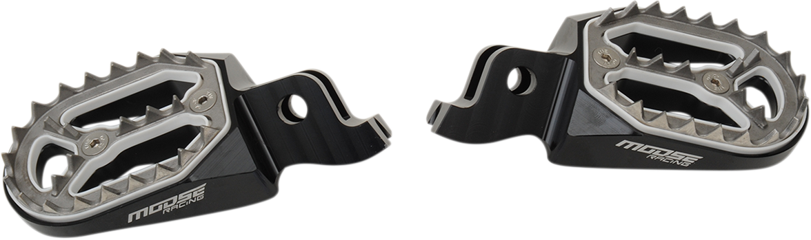 MOOSE OFFROAD Qualifier Foot Pegs for Kawasaki KX P17-24A4B - Standard