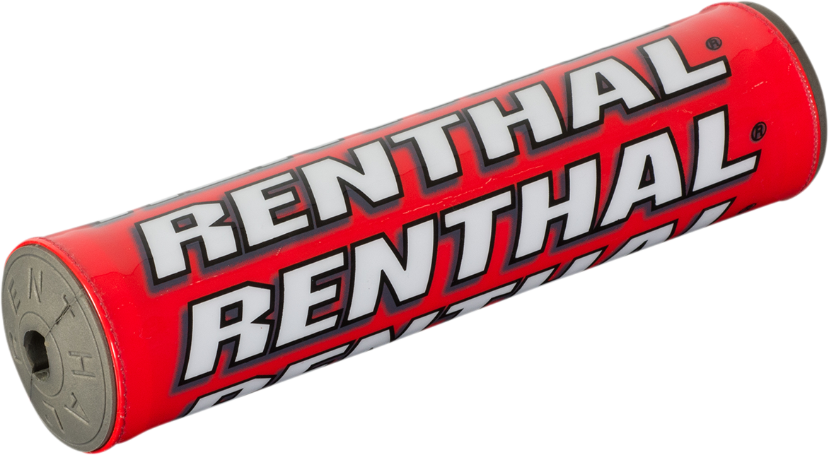 Renthal SX Crossbar Pad - Mini Red P251 for Enhanced Impact Protection