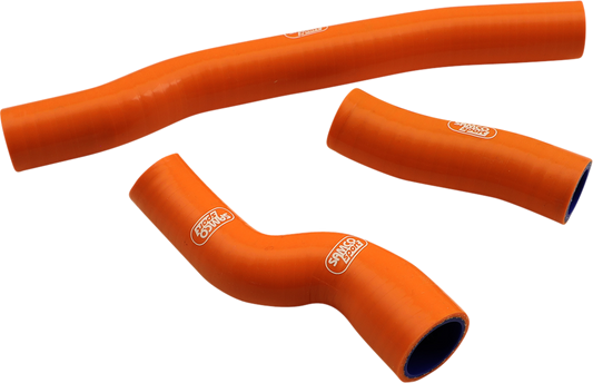 MOOSE OFFROAD Race Fit Radiator Hose Kit for Gas Gas, Husqvarna, KTM - Orange | Part Number KTM-114-OR