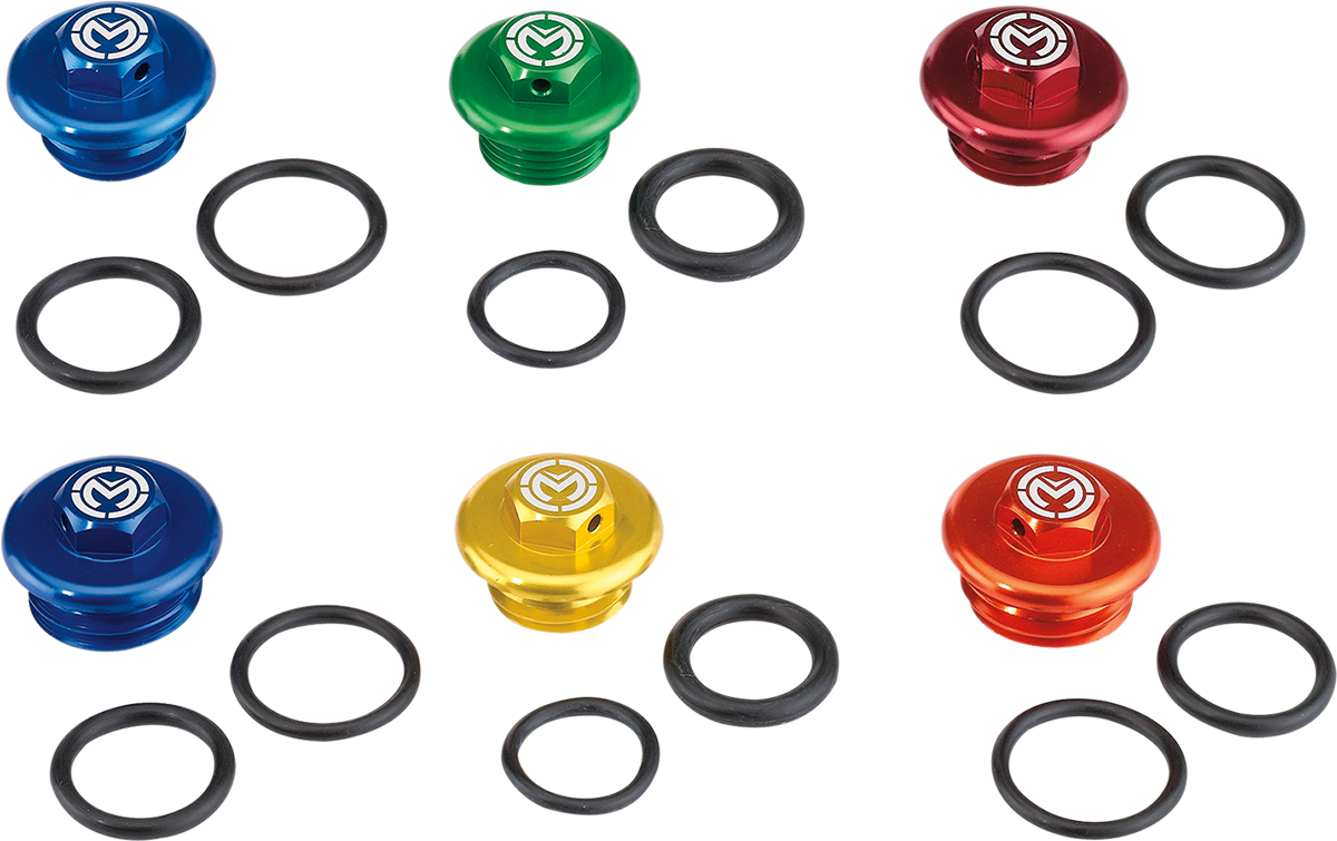 MOOSE OFFROAD Honda T14-6302R Red Aluminum Oil Cap Kit
