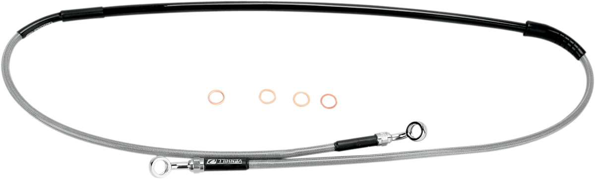MOOSE OFFROAD Kawasaki/Suzuki Front Stainless Steel Brake Line K02-1-046/P