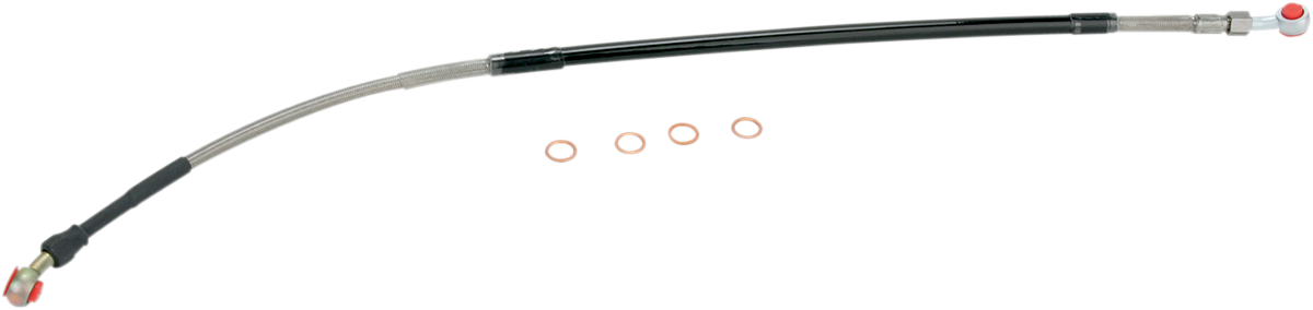 Moose Offroad Rear Stainless Steel Brake Line for Suzuki DR-Z 400 SM (Part S01-2-035/P)
