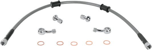 Moose Offroad Rear Stainless Steel Brake Line for Kawasaki KLR 650 (Part KAW-6030R)