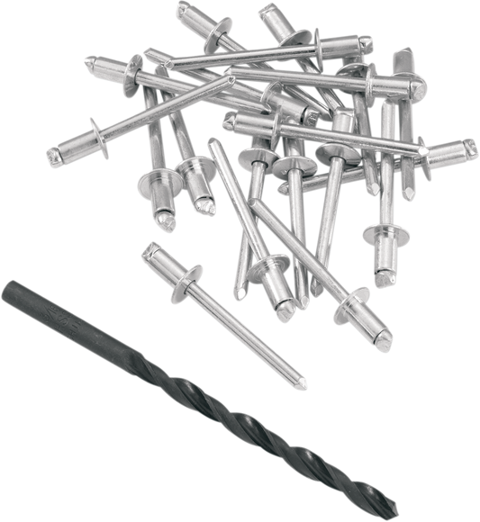 MOOSE Offroad Rivet Kit with Drill Bit – 3/16" Diameter, Part 14218