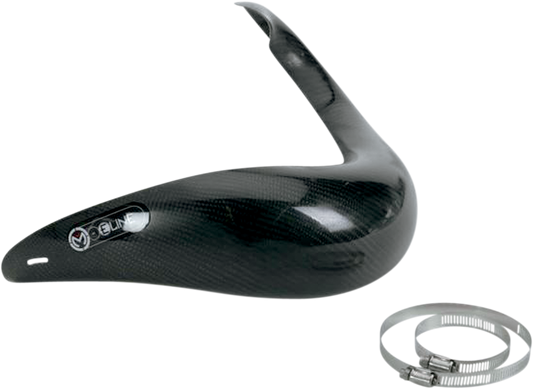 Moose Offroad FMF HPG006 Pipe Guard - Custom Molded Carbon Fiber and High-Temp Composite for Exhaust Protection