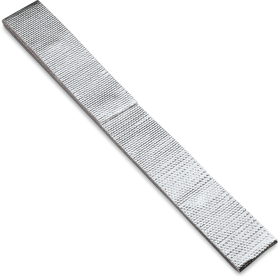 MOOSE OFFROAD Heat Shield Strip 2"x3' 401-1300 with Aluminum-Foil Coated Fiberglass for Engine and Exhaust Protection