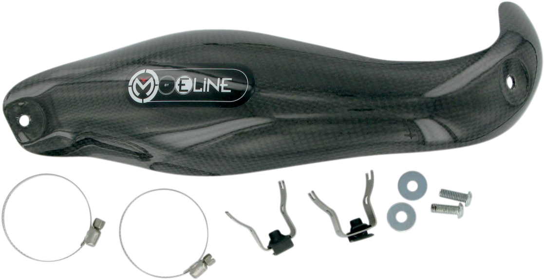 Moose Offroad MegaBomb YMB24 Pipe Guard – Custom Molded Carbon Fiber and High-Temp Composite for Superior Exhaust Protection