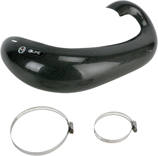 Moose Offroad MPG087 Carbon Fiber Exhaust Pipe Guard for Enhanced Protection and Performance