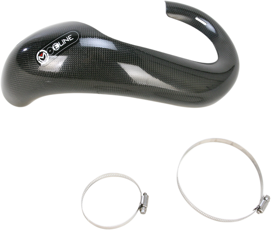 Moose Offroad MPGKT85 Pipe Guard - Custom Molded Carbon Fiber Exhaust Protection