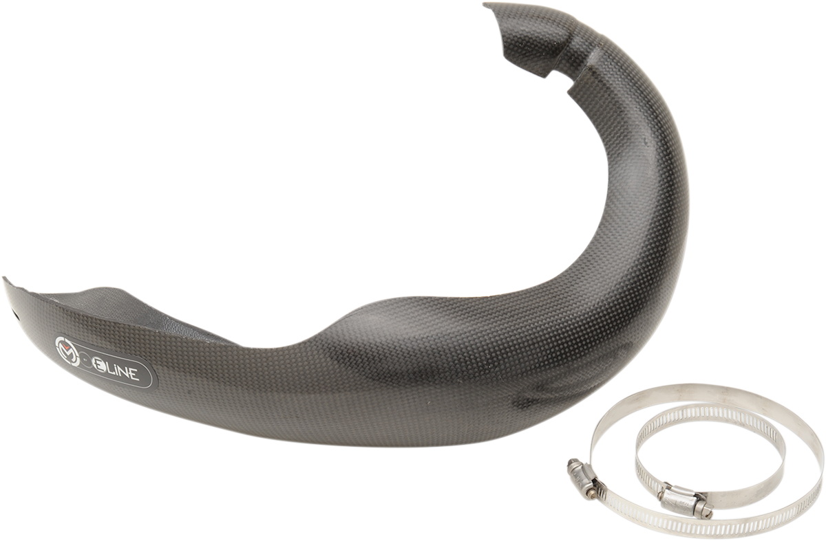 Moose Offroad MPG15016 Pipe Guard - Custom Molded Carbon Fiber Exhaust Protection