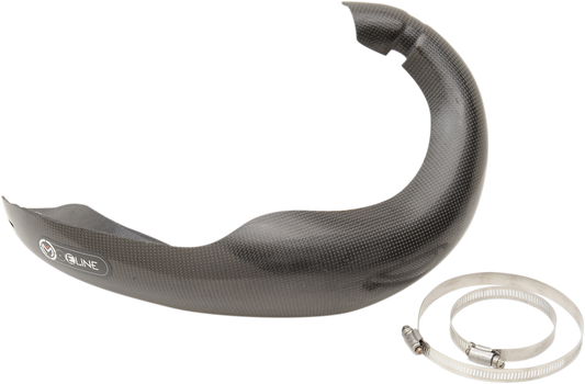 Moose Offroad MPG15016 Pipe Guard - Custom Molded Carbon Fiber Exhaust Protection