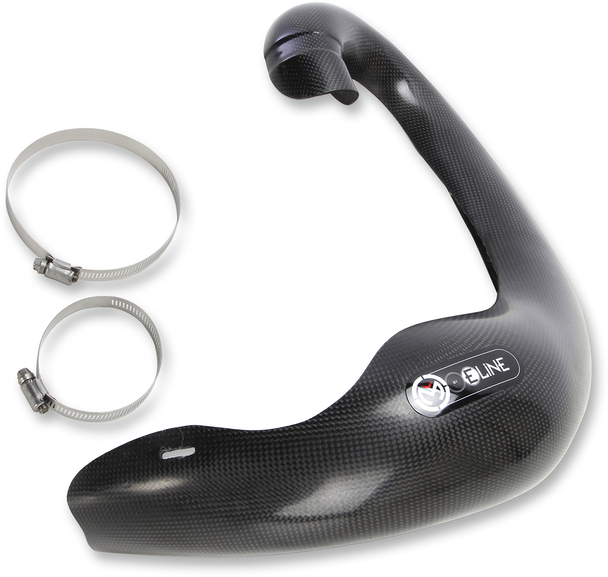 Moose Offroad Pipe Guard MPG202 - Custom Molded Carbon Fiber Exhaust Protection