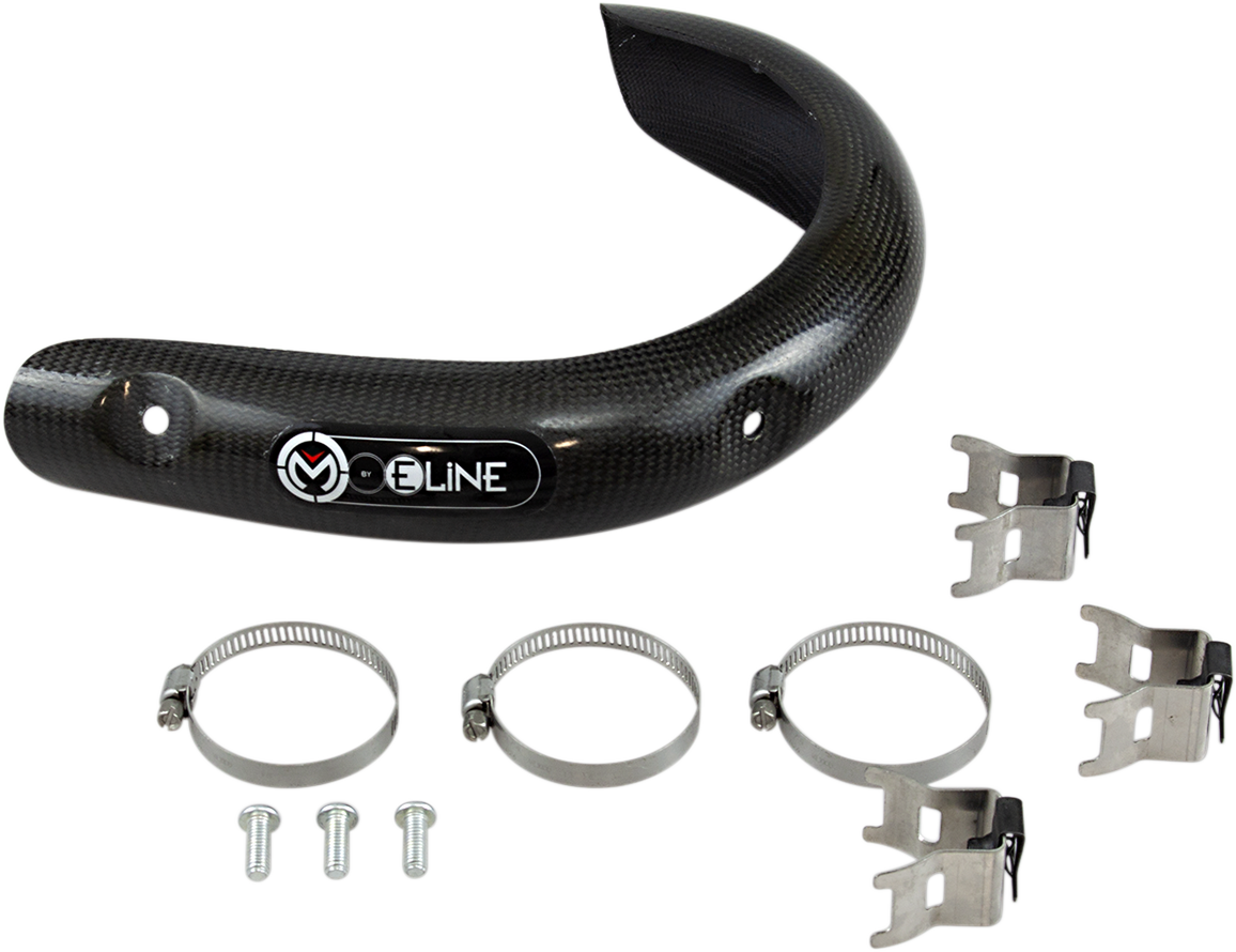 Moose Offroad BPG34F Pipe Guard – Custom Molded Carbon Fiber and High-Temp Composite Protection