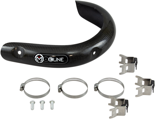 Moose Offroad BPG34F Pipe Guard – Custom Molded Carbon Fiber and High-Temp Composite Protection