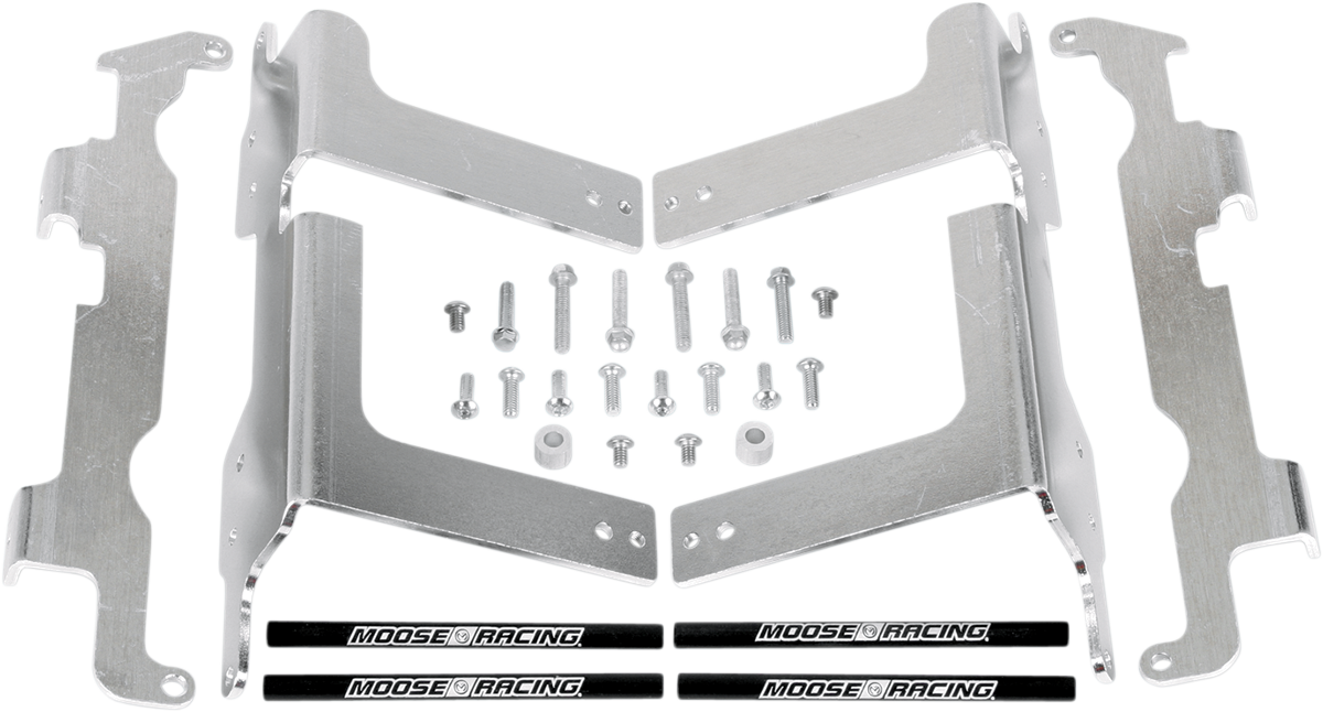 Moose Offroad Honda 11-161 Radiator Braces in Silver