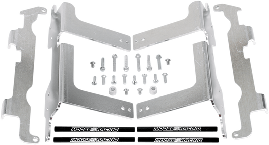 Moose Offroad Honda 11-161 Radiator Braces in Silver
